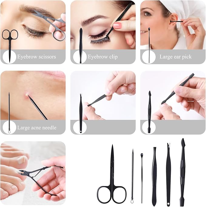 Nail Clippers Sets High Precisio Stainless Steel Nail Cutter Pedicure Kit Nail - Image 4