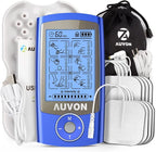 AUVON Rechargeable TENS Unit Muscle Stimulator, 24 Modes 4th Gen TENS Machine by AUVON