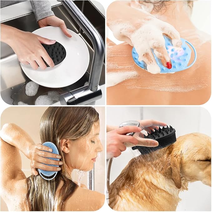 Silicone Body Scrubber, Silicone Loofah, Exfoliating Silicone Shower Scrubber - Image 7