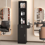 mefeir Salon Station, Barber Hair Stylist Storage Cabinet - Image 2