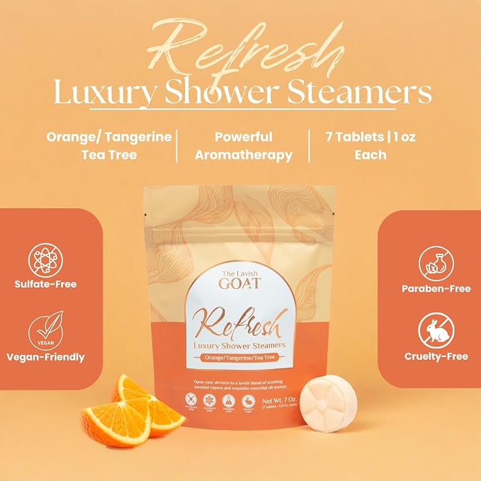 TLG Refresh Shower Steamers Aromatherapy 7 Pack – USA Made - Image 2