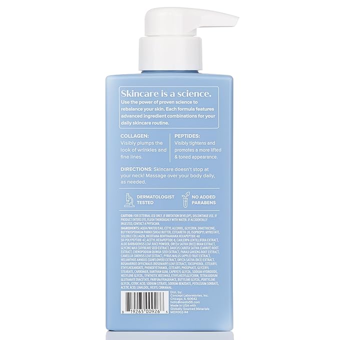 Medix 5.5 Exfoliating AHA Glycolic Acid Face & Body Wash Cleanser + Collagen - Image 8