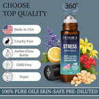 Stress Relief Essential Oil Roll On – Calming Essential Oils Blend - Image 3