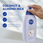 NIVEA Pampering Coconut and Almond Milk Body Wash - Image 3