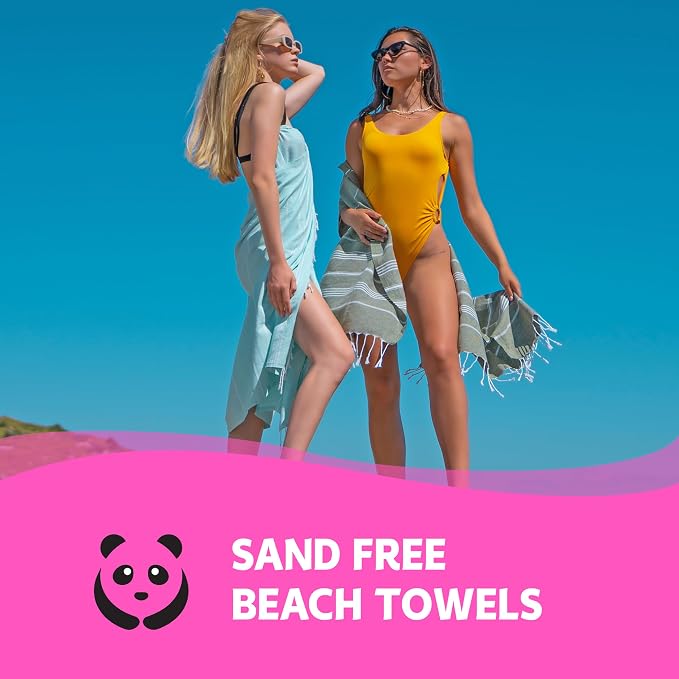 HAVLULAND Turkish Beach Towels, Oversized 40"x72" Turkish Bath Towel, Highly - Image 5