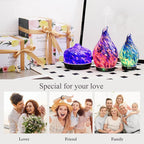 Porseme 150ml Essential Oil Diffuser Glass Color Changing Aroma Air Diffusers - Image 6