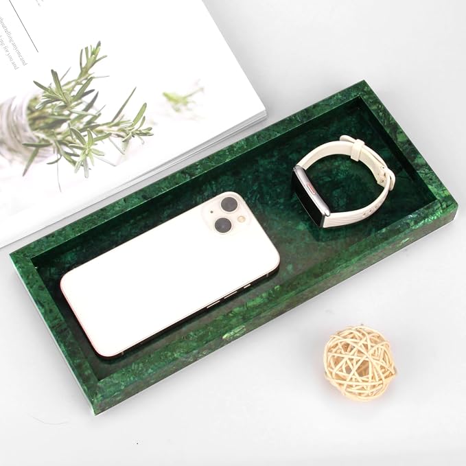 Marble Bathroom Vanity Tray, Luxury Natural Stone Small Decorative Tray - Image 8