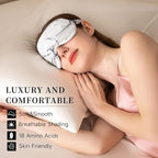 THXSILK Sleep Mask 100% 19 Momme Pure Mulberry Silk Super Smooth Cooling - Image 4