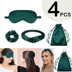 4Pcs Silk Sleep Masks Satin Eye Mask Silky Eyes Cover Blindfold Eyeshade - Image 2