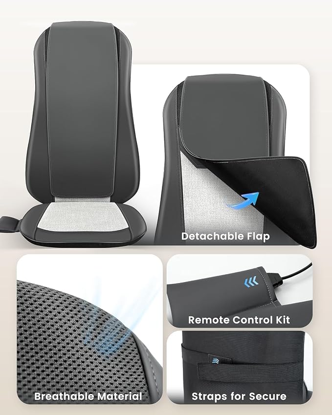 COMFIER Shiatsu Full Back Massager - Image 6