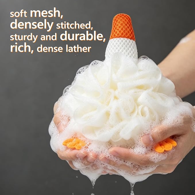 Kids Loofah, Cute Cartoon Animal Kids Bath Sponge - Image 2