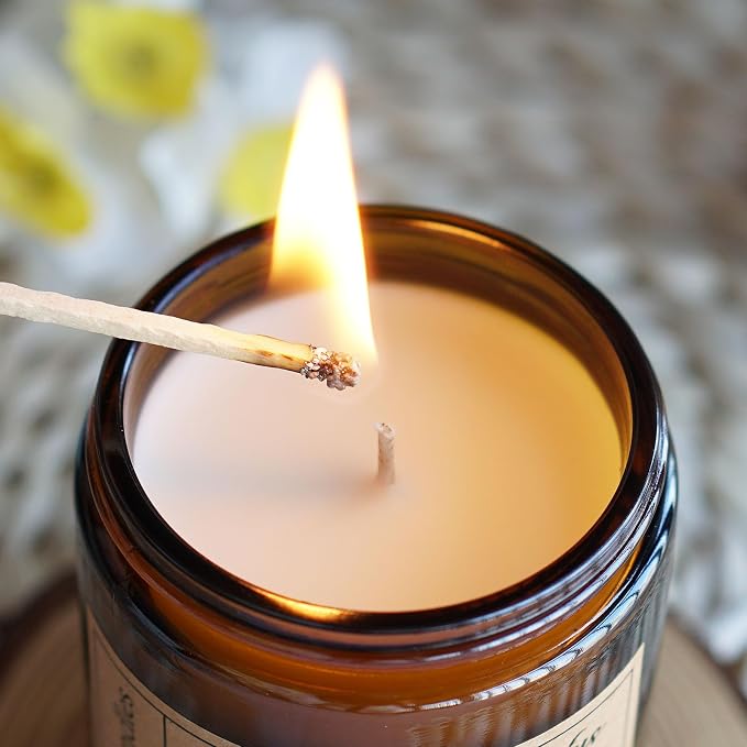 Lavender Eucalyptus Candles for Home Scented - Image 2