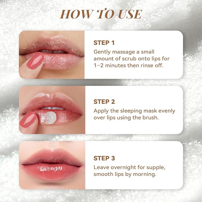 ANAI RUI Coconut Lip Scrub & Lip Mask Set - Image 7