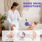 CHENGU 50 Pack Loofah Sponge Bath Sponge Shower Loofah Mesh Shower Ball Bath - Image 6