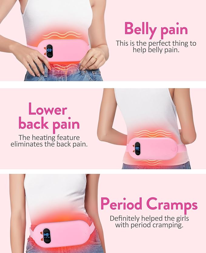 Electric Heating Pad, Portable Cordless Menstrual Heating Pad - Image 3
