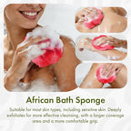 Bathway Loofah Bath Sponge, 2 Pack African Net Sponge Authentic, Exfoliating - Image 5