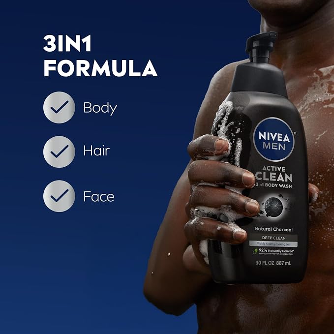 NIVEA Men Active Clean Body Wash - Image 2
