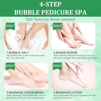 Pedicure Kit Foot Soak Set: Bubble Salt, Sugar Scrub, Massage Mask, Massage - Image 6