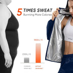 HOTSUIT Sauna Suit Women Machine Washable Sweat Sauna Jacket Pants Anti Rip - Image 4