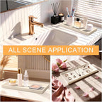 Bathroom Vanity Tray, 7.8 x 3.9 Inch Silicone Bathroom Tray Countertop - Image 6