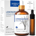 HIQILI Lemongrass Essential Oil, 100% Pure Natural Undiluted Premium Oils by HIQILI