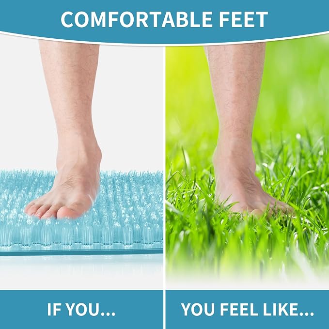 Yolife Shower Foot Scrubber Mat, Anti-Slip Bath Mat - Image 7