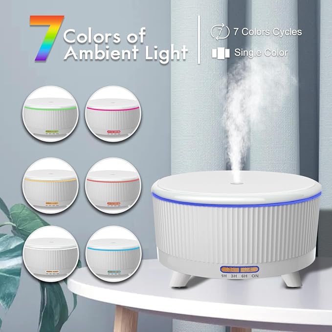 Diffusers for Essential Oils Large Room, 500ml Aromatherapy Diffuser Cool Mist - Image 4