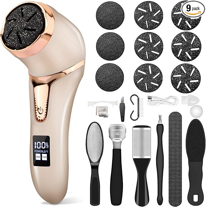 Electric Callus Remover for Feet, Portable Pedicure Kit Foot File Callus Remover by Hoxida