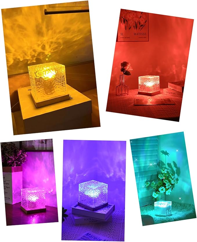 Ocean Wave Projector Light, 16 Color Rechargeable Ocean Lamp, - Image 6