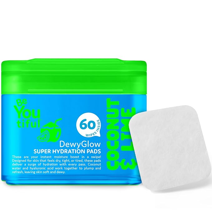 BeYoutiful DewyGlow Hydrating Face Moisturizer Wipes by BeYoutiful