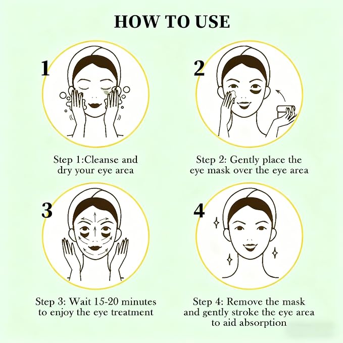 Eakroo 60 PCS Avocado Under Eye Patches, Eye Masks - Image 7