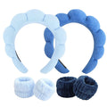 6Pcs Spa Set, Terry Cloth Headbands & Wrist Washbands by ACO-UINT