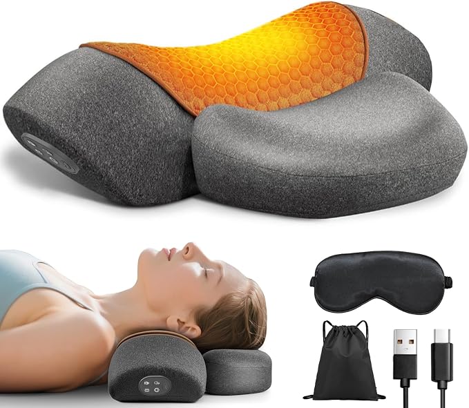 Upalled Cordless Heated Neck Massager Pillow by Unknown