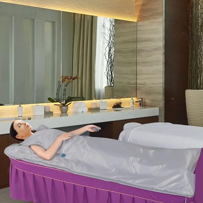 Sauna Blanket, Far Infrared Sauna Blanket Sauna Bag Body Shaper Blanket - Image 7