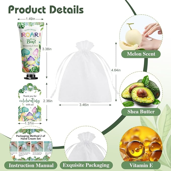 50 Pack Bulk Hand Cream Gifts Sets, Baby Shower Favors and Wedding Welcome Bag - Image 3