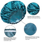 Shower Caps for Women, Double Waterproof Layers Shower Cap, Bathing Shower Caps - Image 3