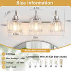 Bathroom Light Fixtures, Brushed Nickel Vanity Lights - Image 9
