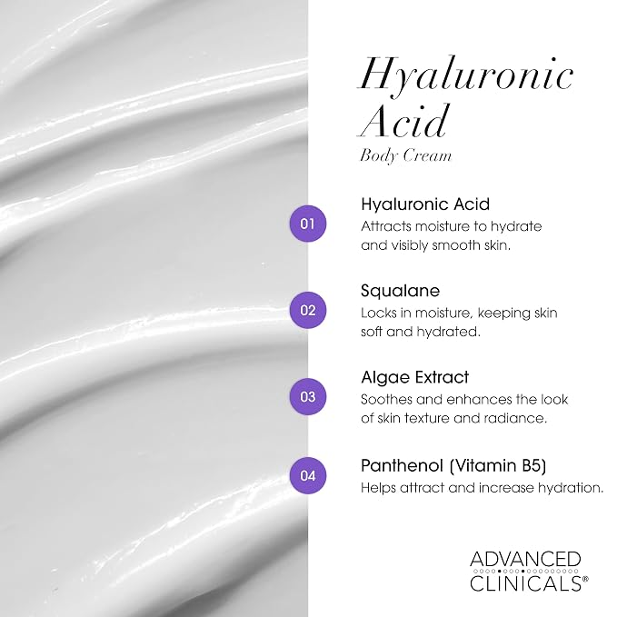 Advanced Clinicals Collagen Peptides Body Lotion + Hyaluronic Acid Moisturizer - Image 8