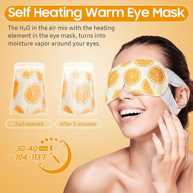 BeHoomi 20Packs Steam Eye Mask, Heated Eye Mask Warm Compress - Image 5