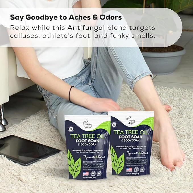 FOOT CURE Tea Tree Oil Foot Soak - Image 8