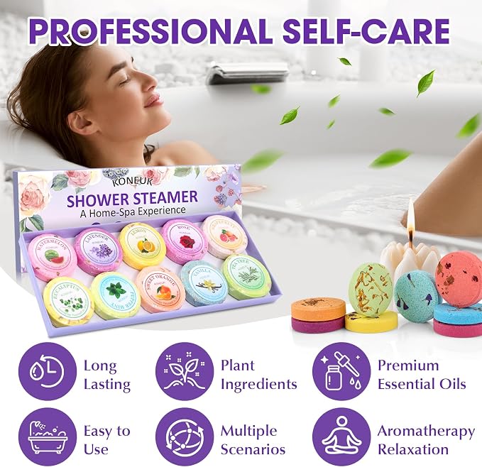 10 Pack Shower Steamers Aromatherapy Gifts - Image 4