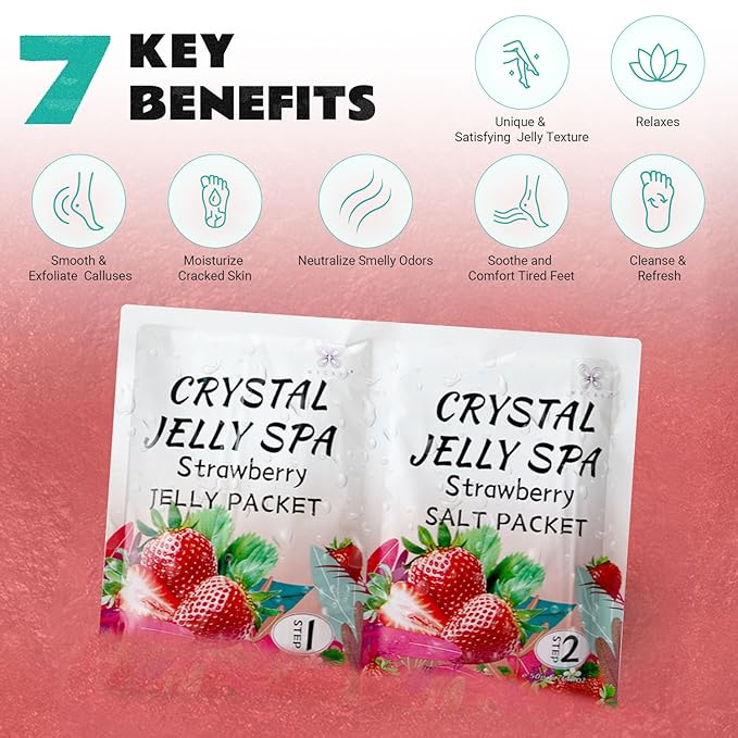 Foot Soak, Jelly Spa Pedicure Spa, Bubble Foot Bath Spa, Salon Pedi, Relaxation - Image 2
