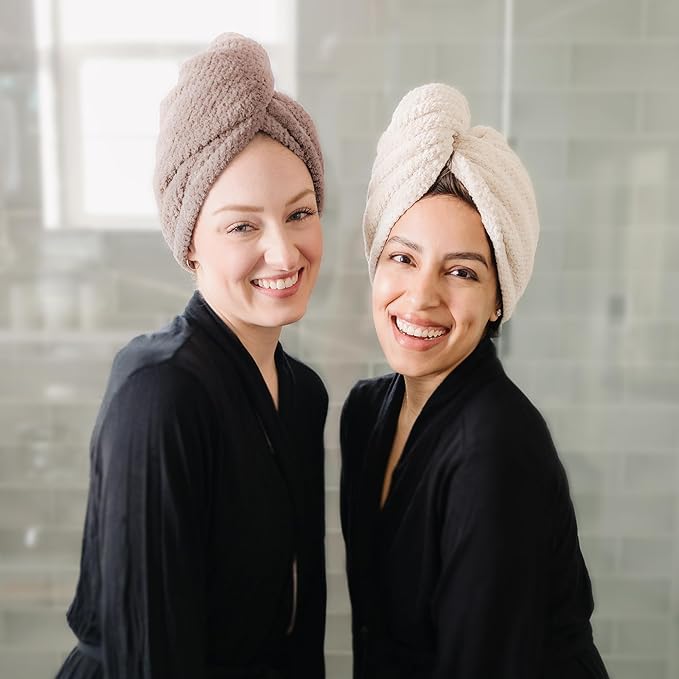 ROLSHOL Extra Large 4 Pack Microfiber Hair Towel Wrap - Image 5