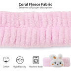 Spa Headband for Washing Face, 2 Pack Cute Hair Band for Shower Yoga Beauty - Image 4