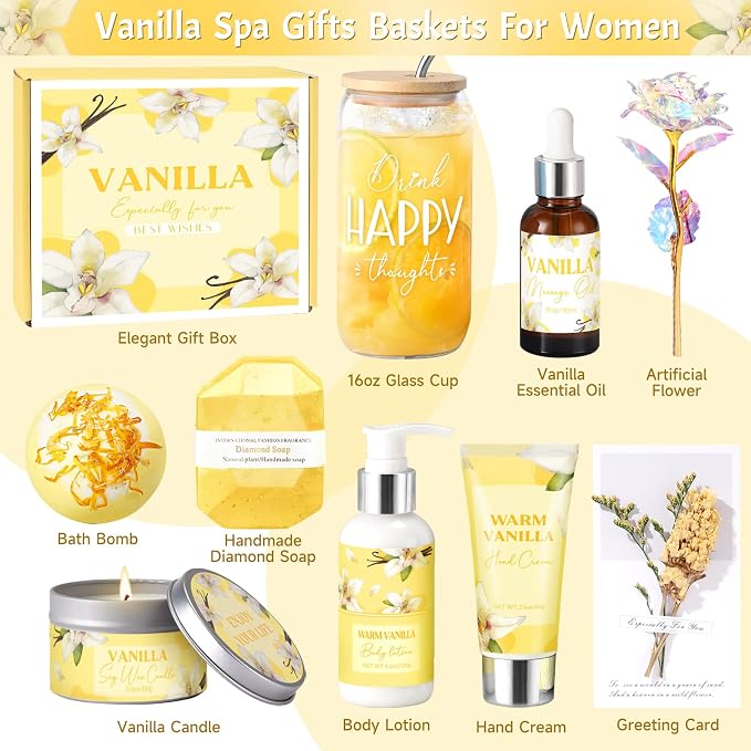 Mothers Day Gifts for Mom, Birthday Gifts for Women, Relaxing Spa Gift Baskets - Image 2