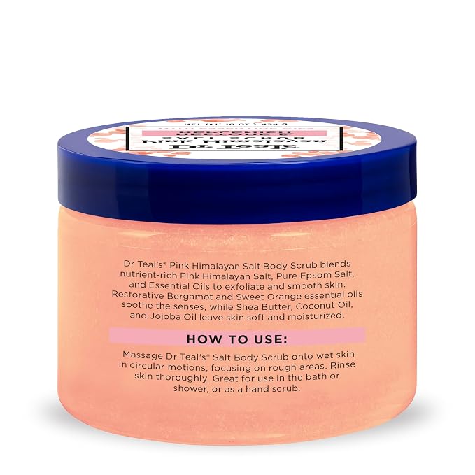 Dr Teal's Pink Himalayan Salt Body Scrub, Restore & Replenish - Image 8