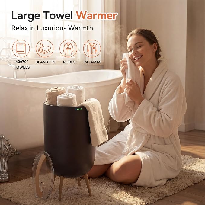 warmcozy Towel Warmer Black Bath Towel Warmers - Image 7