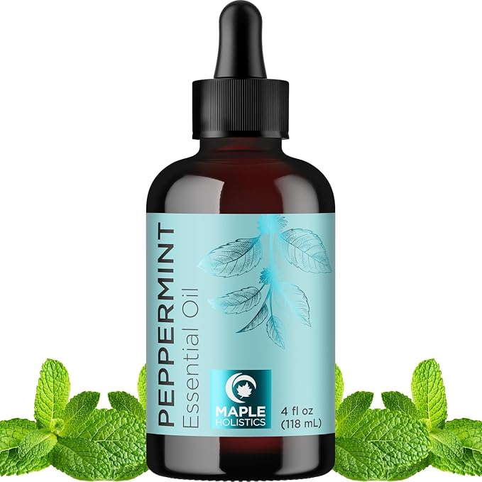 Peppermint Essential Oil for Diffuser Aromatherapy by MapleHolistics