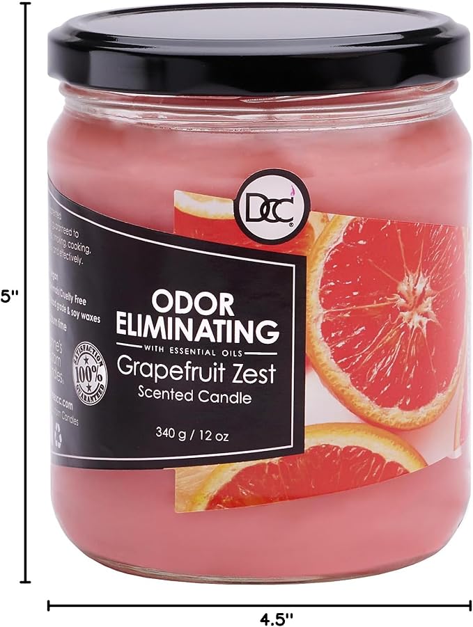 Grapefruit Zest Odor Eliminating Highly Fragranced Candle - Image 10