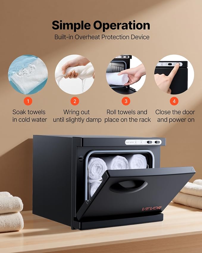 VEVOR Hot Towel Warmer, 8L Small Towel Warmer Cabinet - Image 5